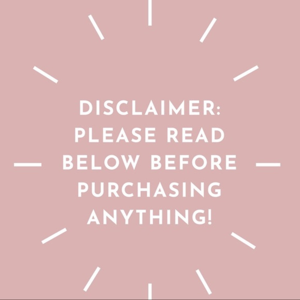 ‼️Disclaimer‼️